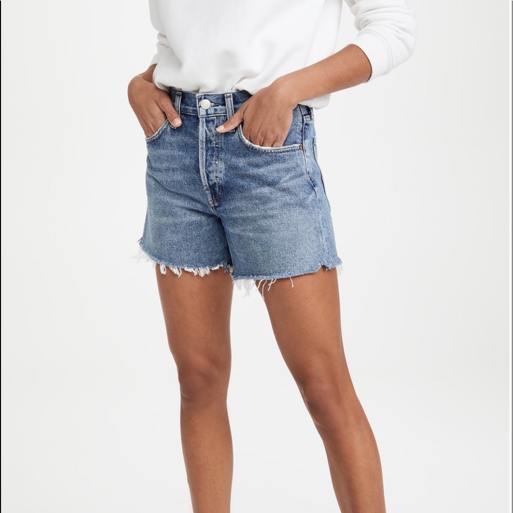 AGOLDE Parker long denim short size 28